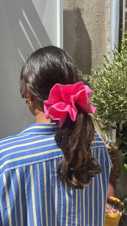 Le voile de coton rose