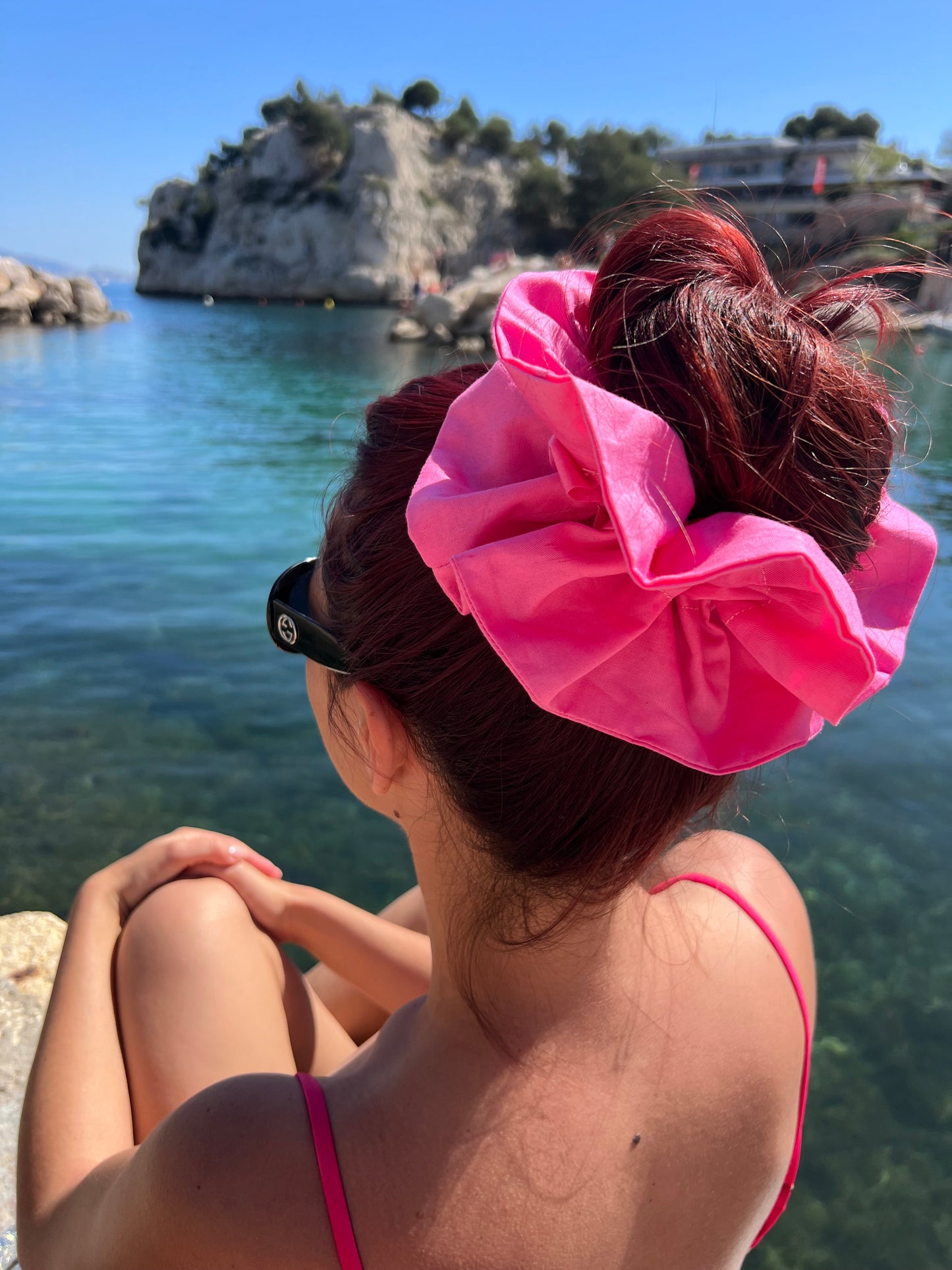 Le voile de coton rose