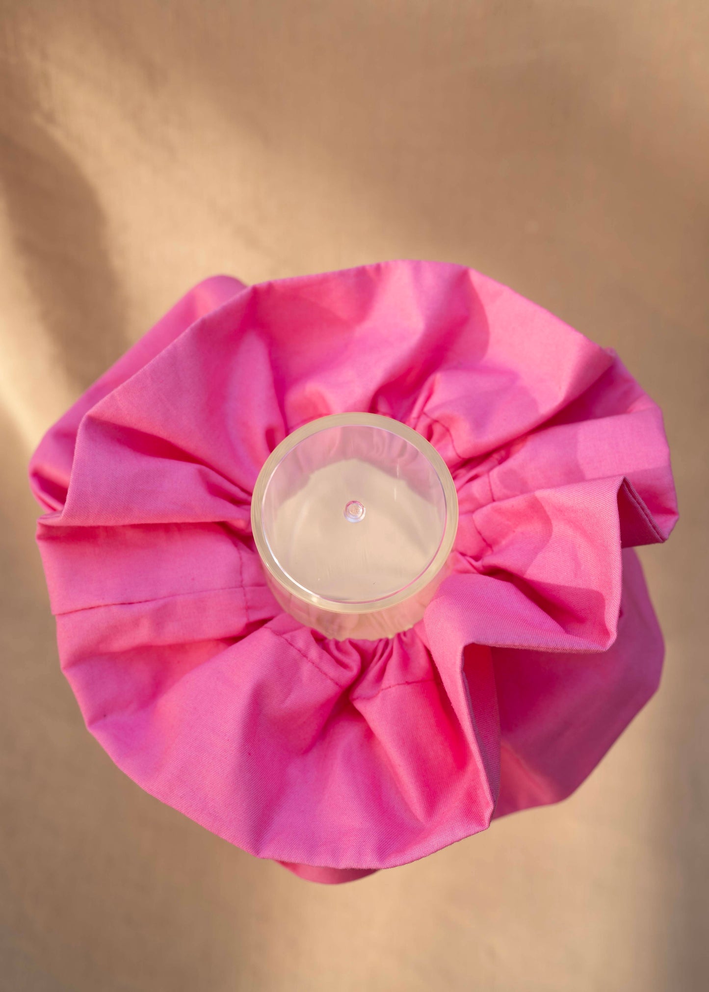 Le voile de coton rose